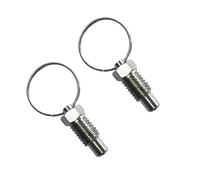 Plongeurs à Index rétractables en acier inoxydable, 2 pièces M6 × 12mm M8 × 16mm M10 × 20mm, broches de verrouillage à anneau de traction avec vis de verrouillage(2PCS M10 20mm)