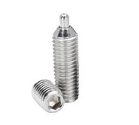 Plongeurs À Ressort En Acier Inoxydable 304, Avec Goupille Extrémité Ronde Et Vis Douille Hexagonale M5 M6 M8 M10 M12, 2 Pièces(M10x40-5mm-(2Pcs))