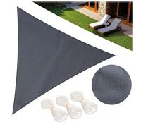 Plonos Voile Solaire Imperméable 180 g/m² Protection UV Triangulaire 4 x 4 x 4 m Gris
