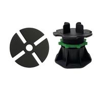 Plot réglable 50-80 mm dalle et carrelage avec cale anti-bruit 78 mm Noir
