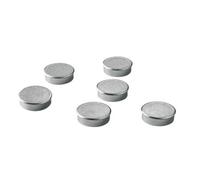 Plots magnétiques-aimants Ø 20 mm argentés - Lot de 6