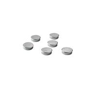Plots magnétiques-aimants Ø 20 mm argentés - Lot de 6 - Bi silque