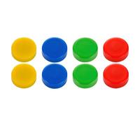 Plots magnétiques Budget aimants Ø 20 mm couleurs assorties - Blister de 8