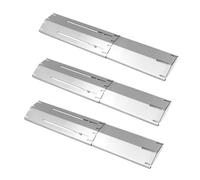 Plowo Lot de 3 boucliers universels réglables pour tente, plaque chauffante en acier inoxydable, couvercle de brûleur de gril, dompteur de flamme, kits de réparation pour barbecue Charbroil et autres