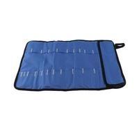 plplaaoo Sac à Outils de Chef en Tissu Oxford, Pochette de Support pour fourchettes Portables durables avec poignée pour Les Voyages culinaires, la Cuisine et Le Camping (Bleue)