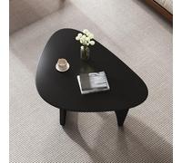 PLPLKTNNKK Table Basse Salon en Bois Massif,Table de Salon Moderne Design Organique avec Plateau Forme Goutte D’Eau,Table Centrale Nordique Tripode pour Petit Espace Appartement A