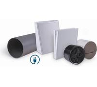 Pluggit iconVent 175 - Kit de base complet avec façades extérieure et intérieure en plastique - ICV175K