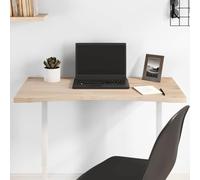 Plumbpyr Plateau de bureau en pin massif 80 x 40 x 2,5 cm avec bord naturel, non traité, polyvalent pour poste de travail, table de bureau, avec accessoires tels que cadre, pied de table, gestion des
