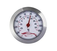 Plumdrop Mini thermomètre de voiture -30 à 60 ℃ Jauge de test de température intégrée Indicateur de compteur Cadran rond de 43 mm - Moniteur de température analogique