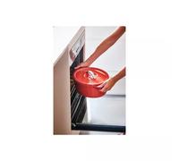 PLUME Cocotte ovale BEKA Fonte Aluminium Revêtue céramique rouge D31 cm