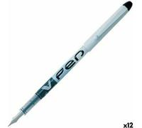 Plume de calligraphie Pilot V Pen jetable Noir 0,4 mm 12 pièces