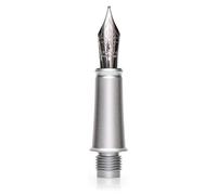 Plume de rechange pour stylo plume Aero, en acier inoxydable, taille F, couleur argent