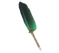 Plume d'oie Boîte Couleurs Bouteille Stylo Plume Affaires Style Rétro Stylo pour Support en Alliage de Zinc Style Support Stylo Plume Ensemble écriture Fournitures de Correction