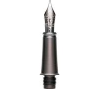 Plume en acier inoxydable Diplomat Aero avec finitions noires mates, épaisseur M