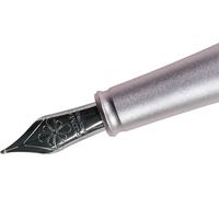 Plume en acier inoxydable Diplomat pour Aero, avec embouts chromés mats, calibre M