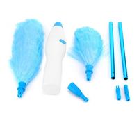 Plumeau à plumes, nettoyeur de poussière télescopique rotatif, outil de nettoyage de poussière électrique pour usage domestique