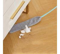 Plumeau de nettoyage, plumeau pour sol avec manche télescopique, tête en microfibre pliable, nettoyant lavable, plumeau pour le bas des meubles pour la maison, le bureau, la voiture, les ventilateurs 