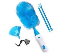 Plumeau électrique multifonction à piles 360 Degrés Rotatif Plumeau Poussiere avec manche extensible Brosse de Nettoyage Électrique