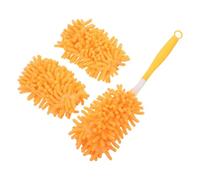 Plumeau en Fibre Synthétique Chenille, Tête Remplaçable Lavable | Voiture et Bureau, Atteint les Espaces Étroits, Tête de Rechange Incluse, Réutilisable