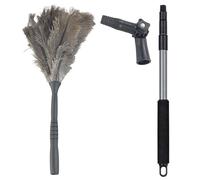 Plumeau en plumes d'autruche avec manche télescopique pliable 122 cm Wenko by Maximex