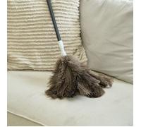 Plumeau en Plumes d'autruche - Dépoussiérage de Poussière - anti-statique - Poignée rétractable - Longueur 113cm Noir