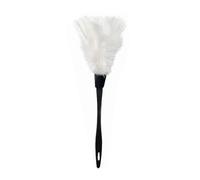Plumeau en plumes de dinde blanches, outil de dépoussiérage, brosse douce pour nettoyer les meubles, l'intérieur de la voiture, les étagères