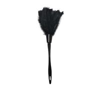 Plumeau en plumes de dinde pour le nettoyage de la maison, des meubles, de la voiture (noir)