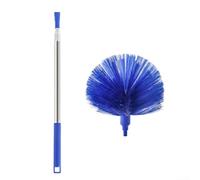 Plumeau extensible avec manche de nettoyage télescopique, extracteur à grande portée et balayeuse de plafond en microfibre, pour attraper la poussière dans les coins, balai domestique léger, pour mur