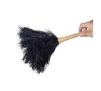 plumeau, Plumeaux en plumes d'autruche de qualité chinoise 16 pouces avec(Black Height 40 Cm)