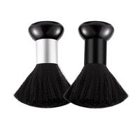 Plumeau pour le cou de - Nettoyage des cheveux - Poils doux - 4,7 x 10,5 cm - Outil de toilettage professionnel - Accessoire de nettoyage du visage en fibre de nylon ergonomique et léger
