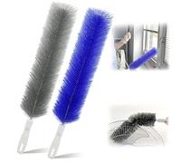 Plumeau Poussière en Microfibre Lavable, Brosse de Nettoyage pour Ventilateur avec Tête de Brosse Flexible, Réutilisable pour Ventilateurs, Grilles d'Aération, Stores, Fenêtres, Maison et Voiture