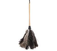 Plumeau Poussiere Lavable Plumeau en Plumes Autriche Authentiques Duster Plumes d'autruche Dinde Statique Lavable à la Main avec poignée Longue en Bois Attire Les Poussière Plumes Douces et Épaisses