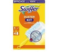 Plumeau rotatif Swiffer Duster Kit 1 manche + 4 recharges Bleu, jaune, orange
