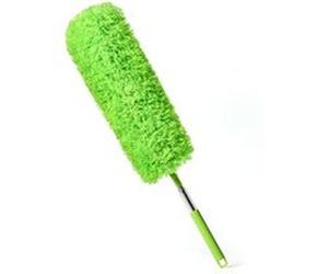 Plumeau Swish télescopique 140 cm Microfibre Acier inoxydable Tête 360° Réutilisable - Vert G