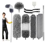 Plumeau télescopique, lavable, en microfibre, long, extensible jusqu'à 240 cm