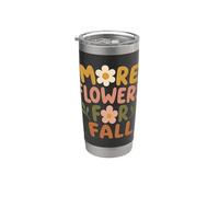 Plus de fleurs pour l'automne, l'automne, floral, rétro, marguerite, bohème Gobelet isotherme en acier inoxydable double paroi
