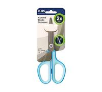 PLUS Japan Ciseaux universels FITCUT CURVE – Acier inoxydable 175 mm, bleu