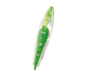 PLUS Japan Roller correcteur PS en forme de crayon au format de poche vert, 6 m x 4,2 mm