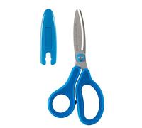 PLUS Japan Ciseaux pour enfants Fitcut Curve, pointe ronde, anti-adhérent fluorine, Bleu