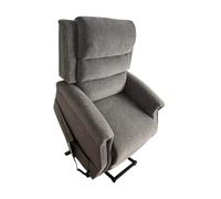 PLUS SANTE - Fauteuil releveur électrique Oslo | 1-2 Moteurs indépendants Dossier & Repose-Jambes, Fonction Relaxation, Mousse Haute densité | 90×94×110 cm | 48 kg (Gris/Tissu, 2 Moteurs)
