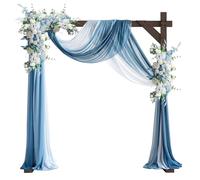 PlusFive Arche de mariage carrée en bois de 2,28 x 2,28 m - Grand cadre d'arche de mariage pour demande en mariage, anniversaire, Saint-Valentin, intérieur ou extérieur