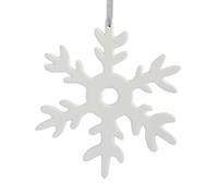 Pluto déco Noël flocon à suspendre - blanc