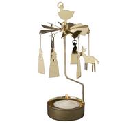 Pluto Design Bougeoir rotatif crèche dorée