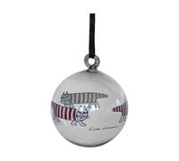 Pluto Design Boule de sapin Mikey Lisa Larson Silver-rouge-blanc