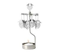 Pluto Design Carillon d'anges cœur d'oiseau Argent