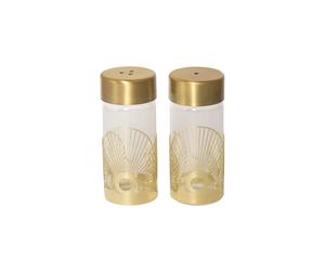 Pluto Design Sun salière et poivrière Or-verre