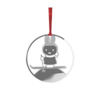 Pluto Design Suspension décorative d'hiver Miffy Argent