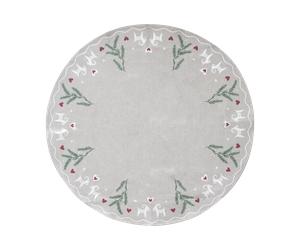 Pluto Design Tapis de sapin Yule Goat Ø110 cm Beige