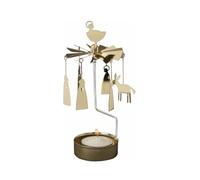 Pluto Design Bougeoir rotatif crèche dorée