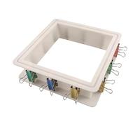 Pluuttiem Kit de Boîtier de Moule Réglable pour la Fabrication de Moules en Silicone, Cadre de Boîtier Réutilisable pour la Fabrication de Moules en Caoutchouc de Silicone